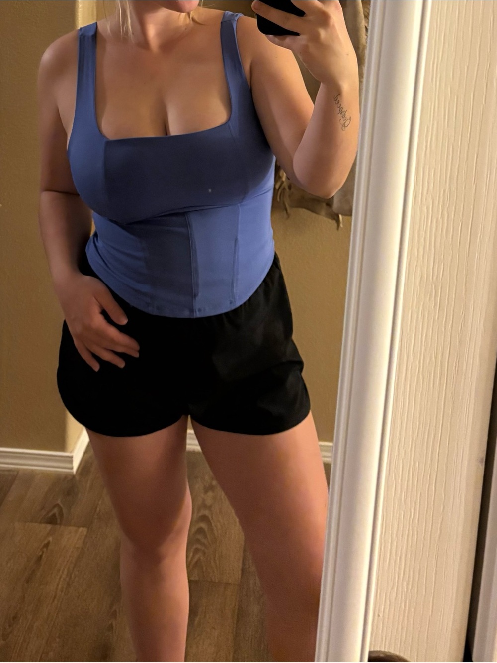 No Boundaries Blue Crop Tank Top